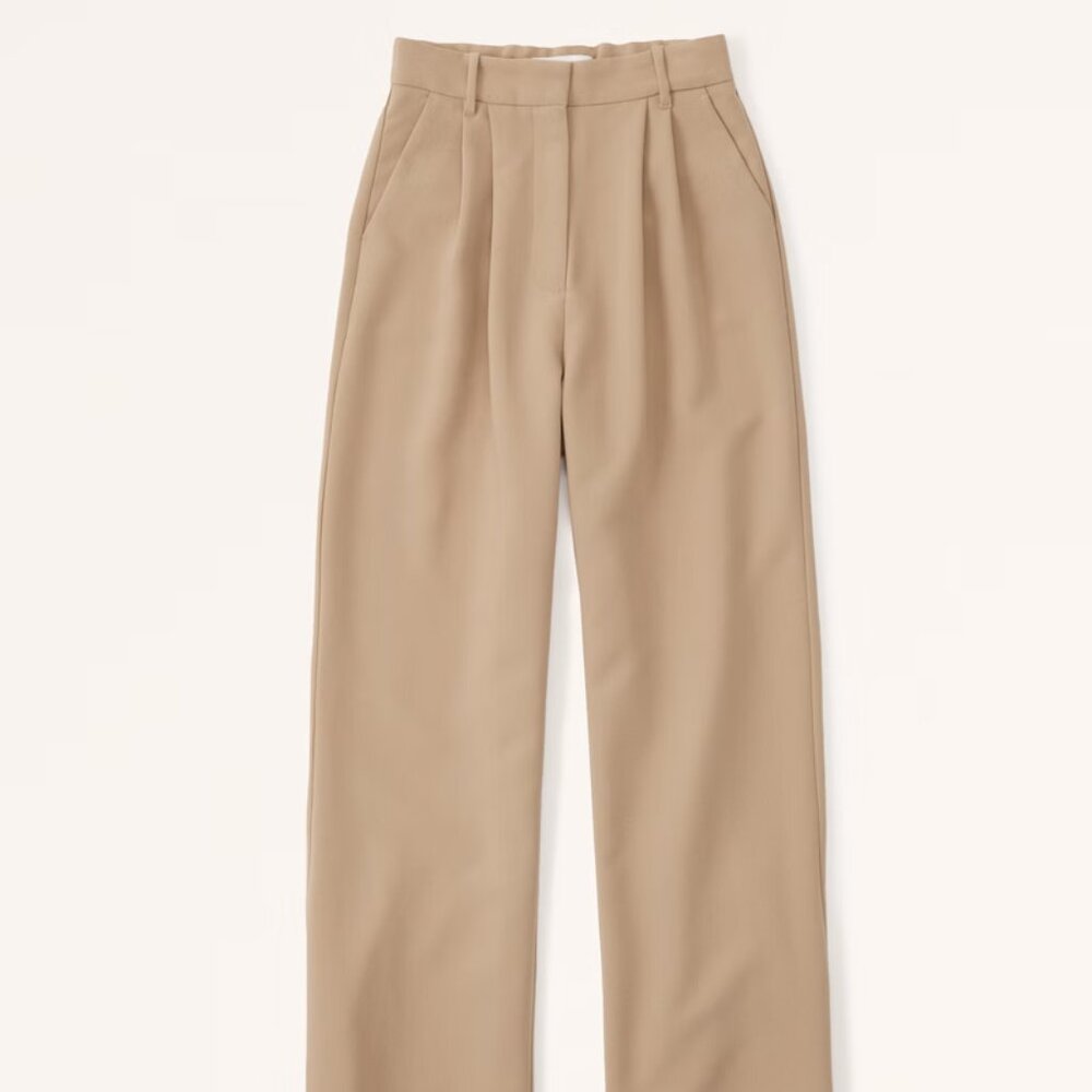 Abercrombie & Fitch Sloane Wide Leg Tan Pant (Size 26R)